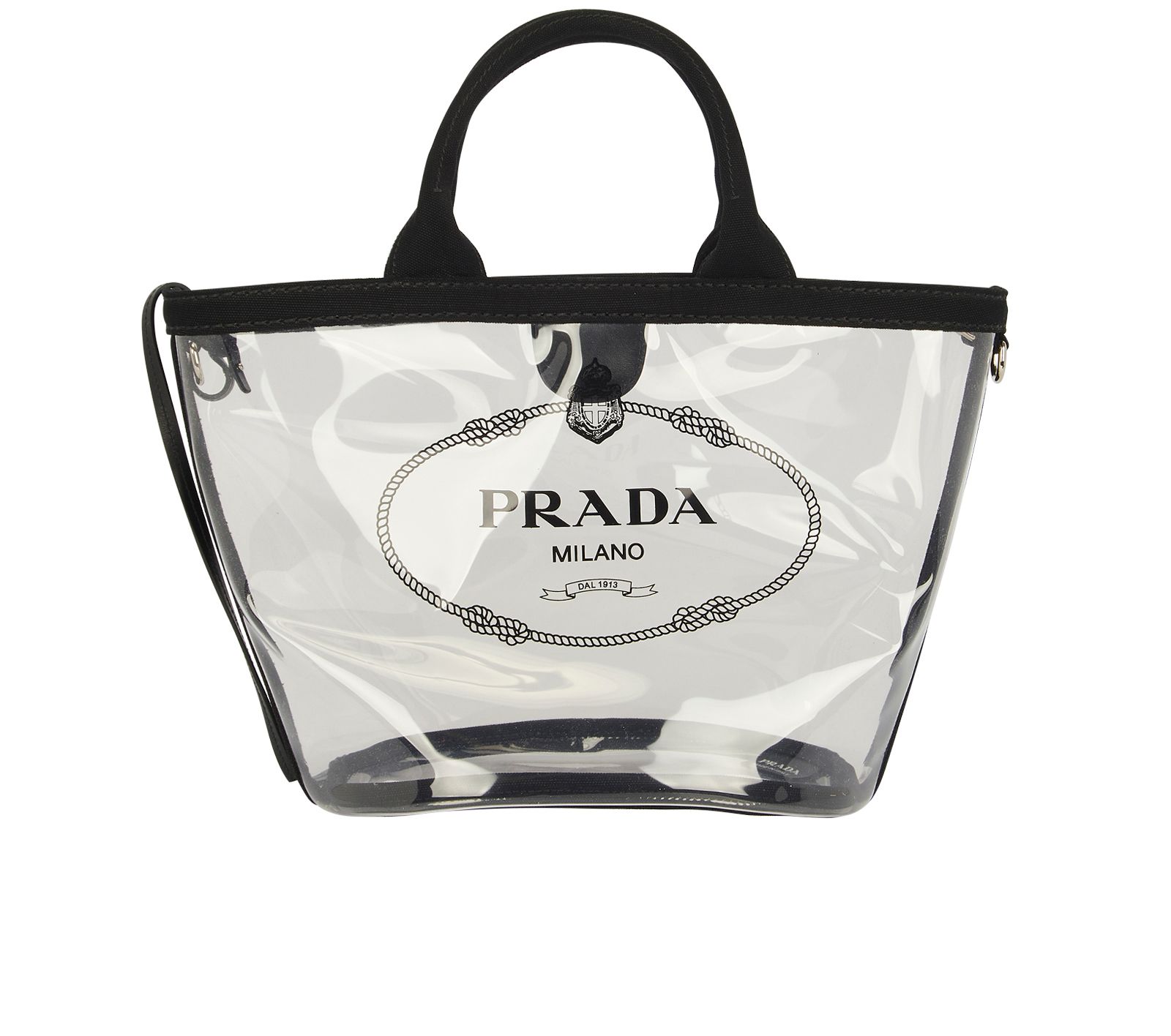 Prada transparent tote on sale